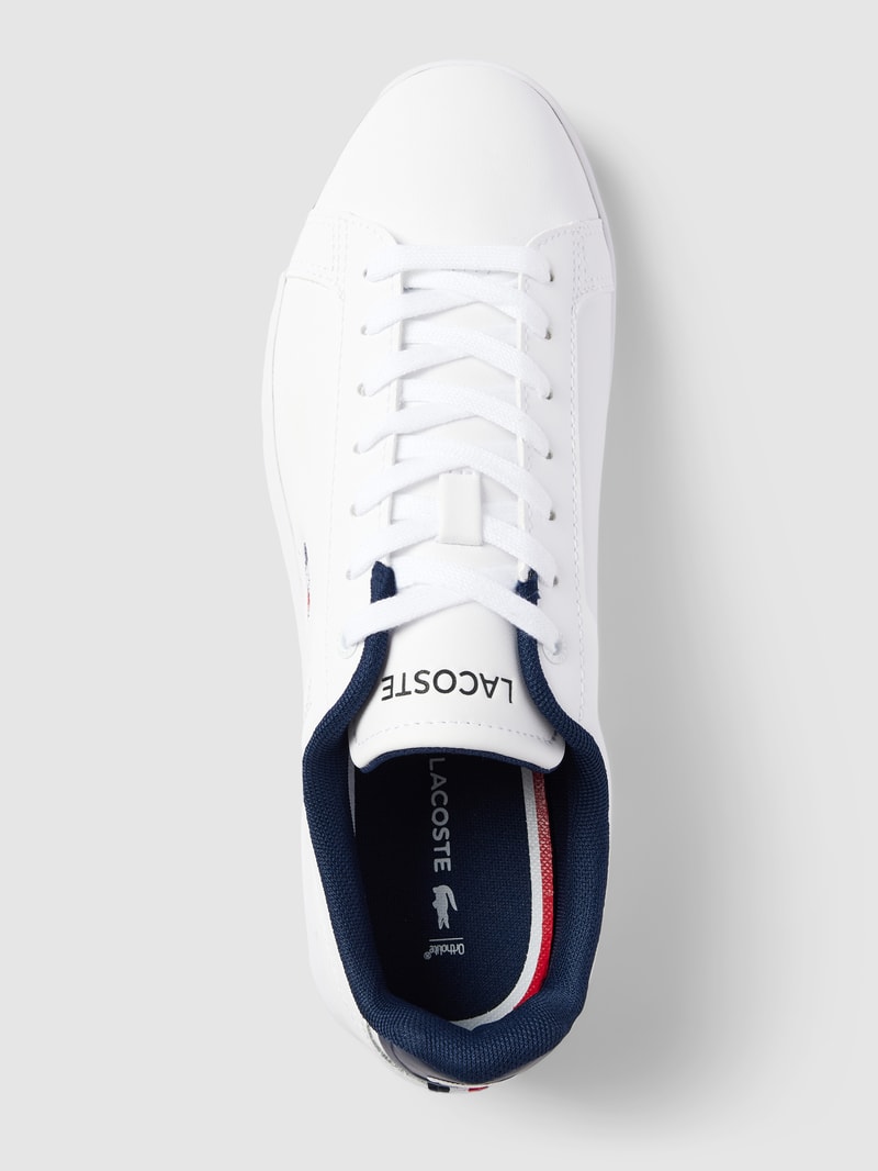 Sneaker aus Leder-Mix mit Label-Stitching Modell 'CARNABY' in weiß