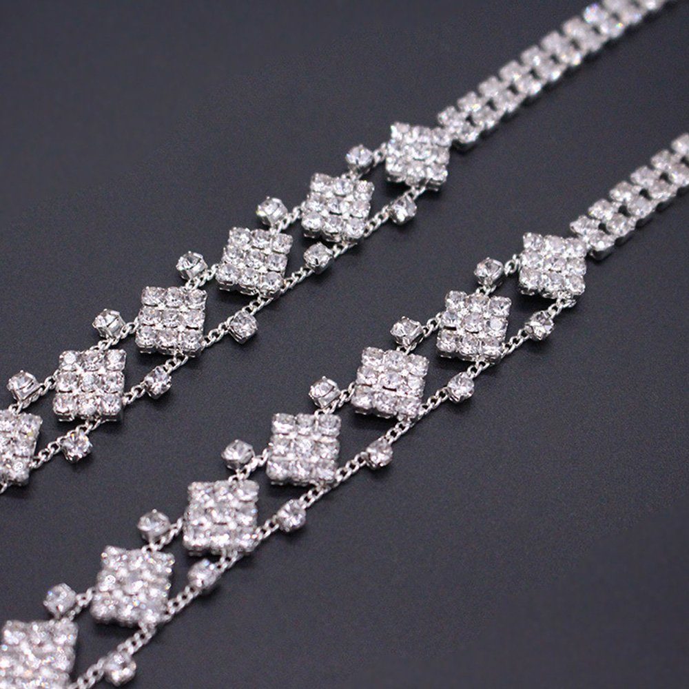 Tian Dee BH-Träger 2 Stück Dekor Elegante Strass BH Träger Für Damen Verstellbare Träger