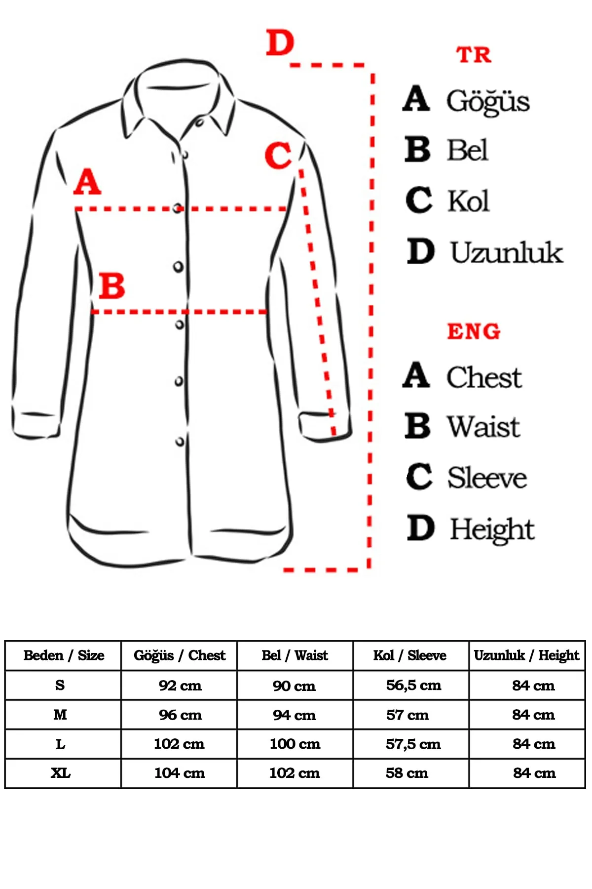 armonika  Weißes Tunika-Hemd für Damen ARM-19Y001075
