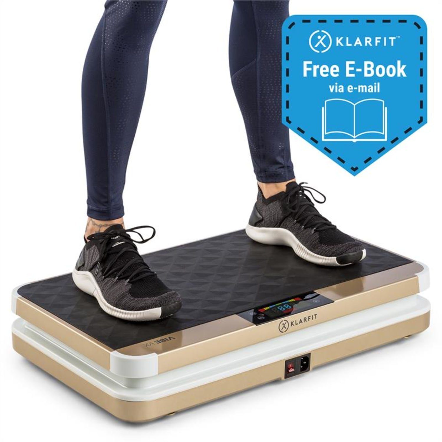 KLARFIT Vibrationsplatte Vibe VX, 200 W, 20 Intensitätsstufen
