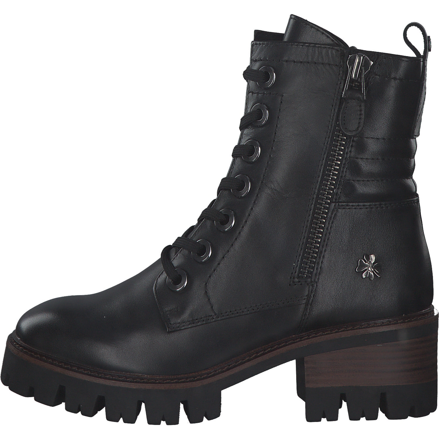Marco Tozzi 85211, Schnürstiefeletten, Damen, black antic