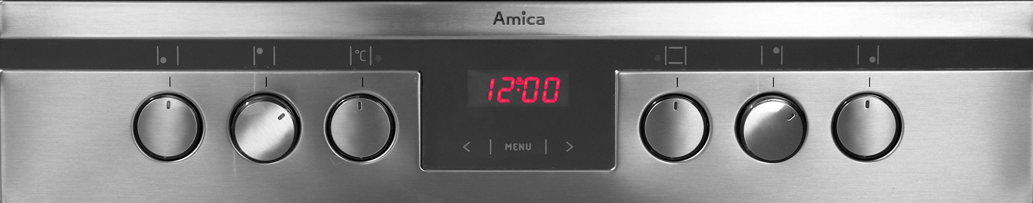Amica Elektro-Standherd SHC 11675 E, mit 2-fach-Teleskopauszug, Simple Steam Reinigungsfunktion, SteamClean