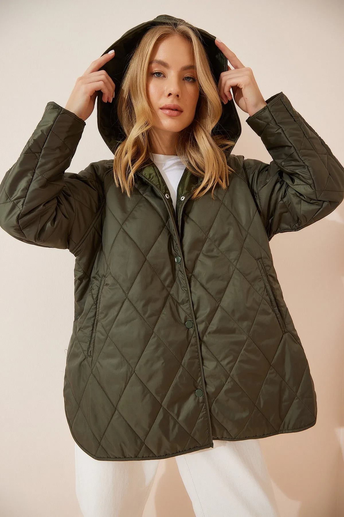 Happiness İstanbul  Winterjacke - Grün - Puffer