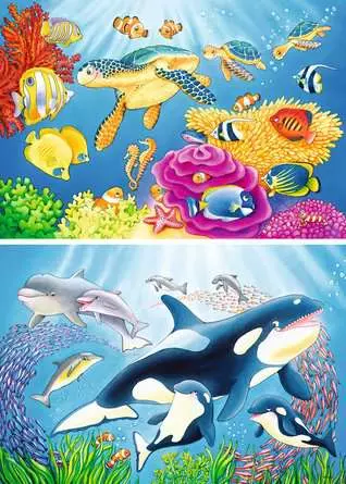 Kinderpuzzle ab 4 Jahren - Kunterbunte Unterwasserwelt - 24 Teile