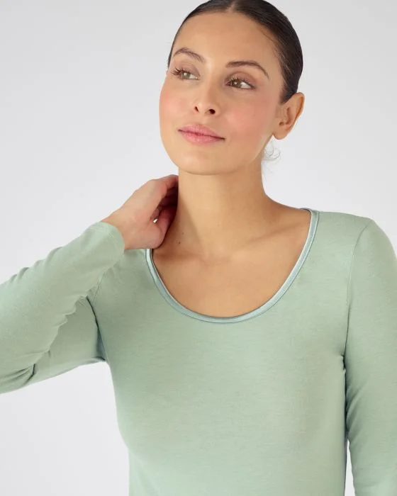 T-shirt Thermolactyl Sensitive biais satin, manches longues