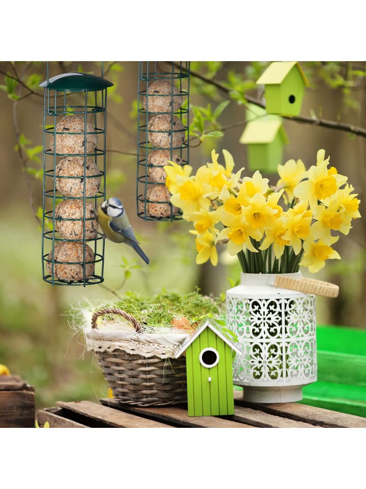 relaxdays 2 x Meisenknödelhalter in Grün - (H)31 x Ø 8,5 cm günstig kaufen onesize