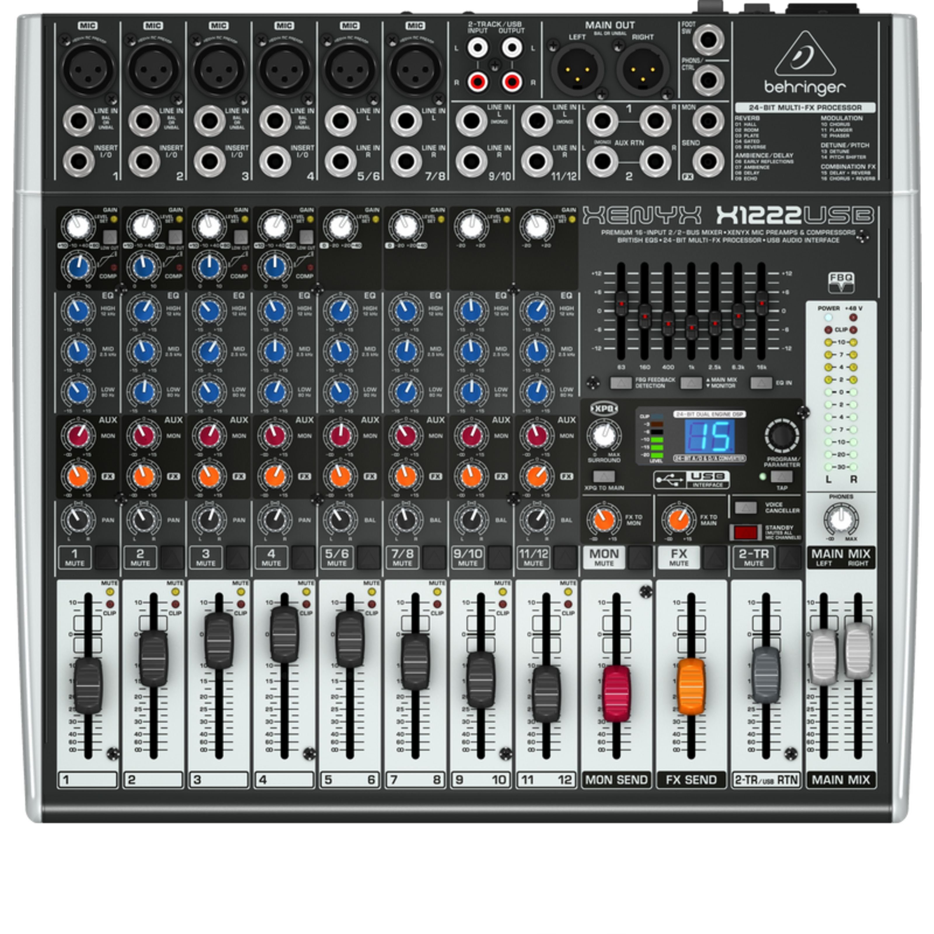 Behringer Mischpult, XENYX X1222USB