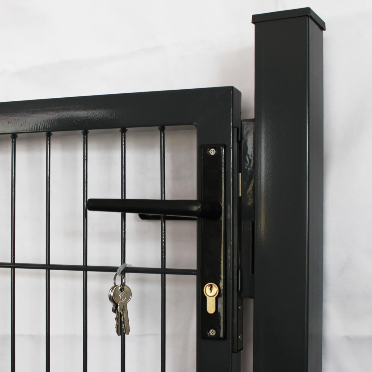 Home Deluxe Gartentor PORTARIUS anthrazit - 1400 mm