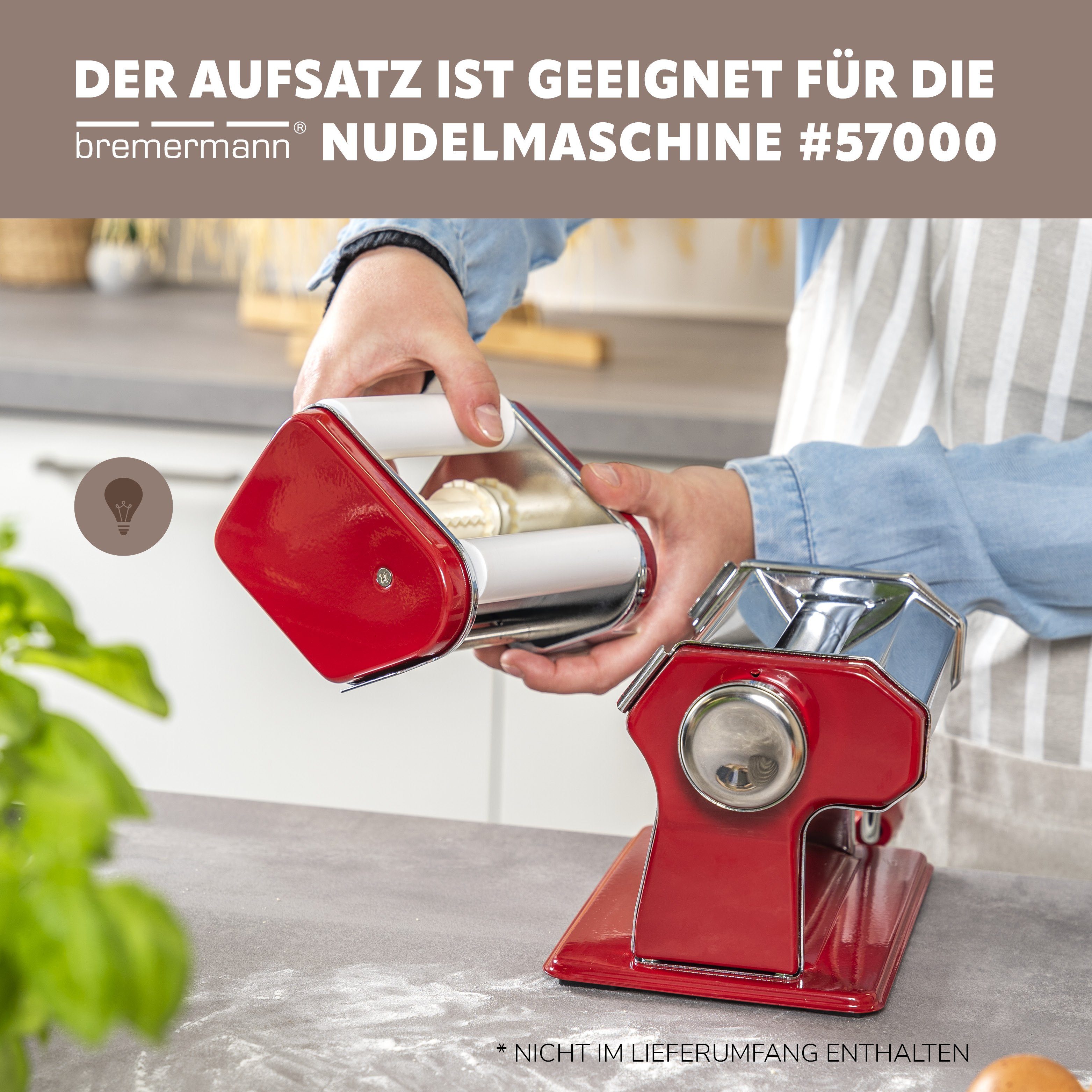 bremermann Nudelmaschine bremermann Ravioli-Set für Nudelmaschine, Ravioliaufsatz, ca. 16,5 x