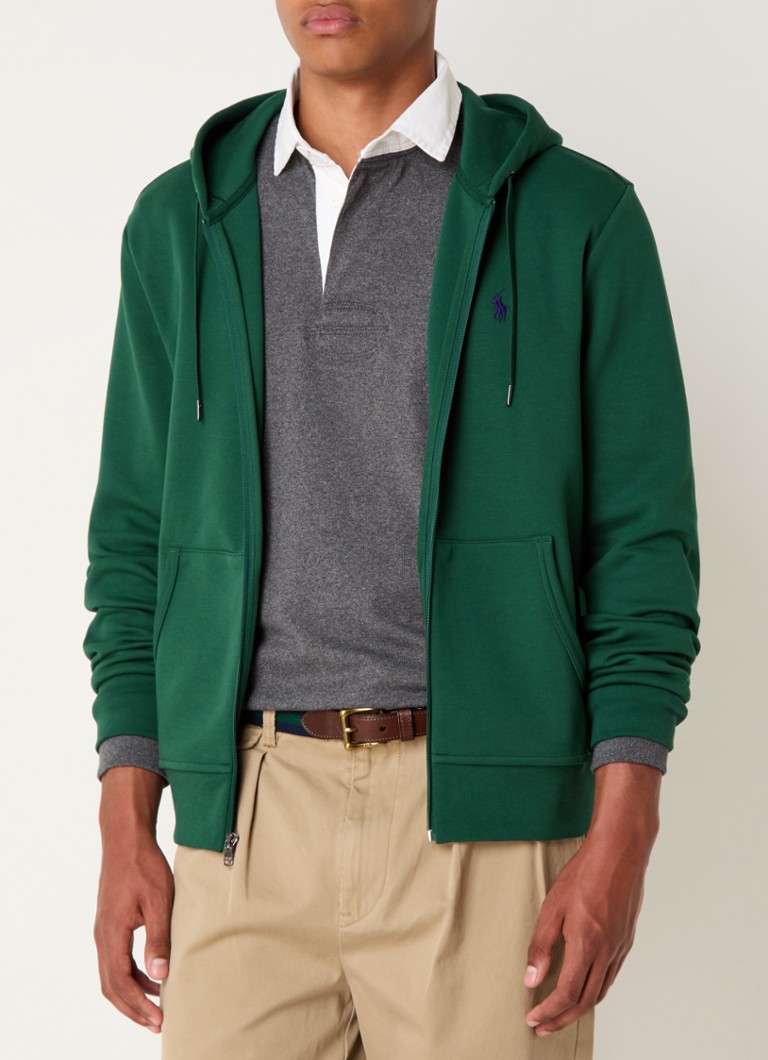 Ralph Lauren pulóver oldalsó zsebekkel és logós hímzéssel