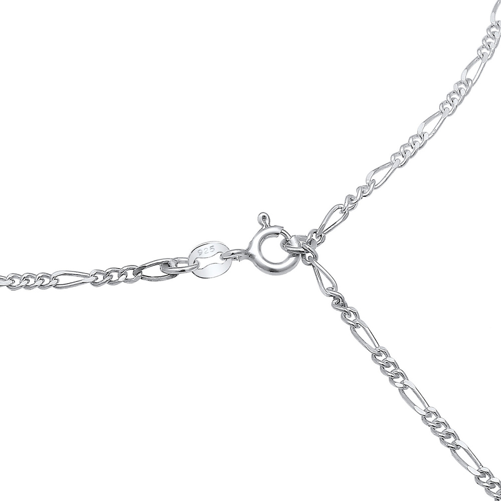 Elli Elli Collier Femmes Figaro Chaîne en Y Tendance Réglable en Argent Sterling 925 collier