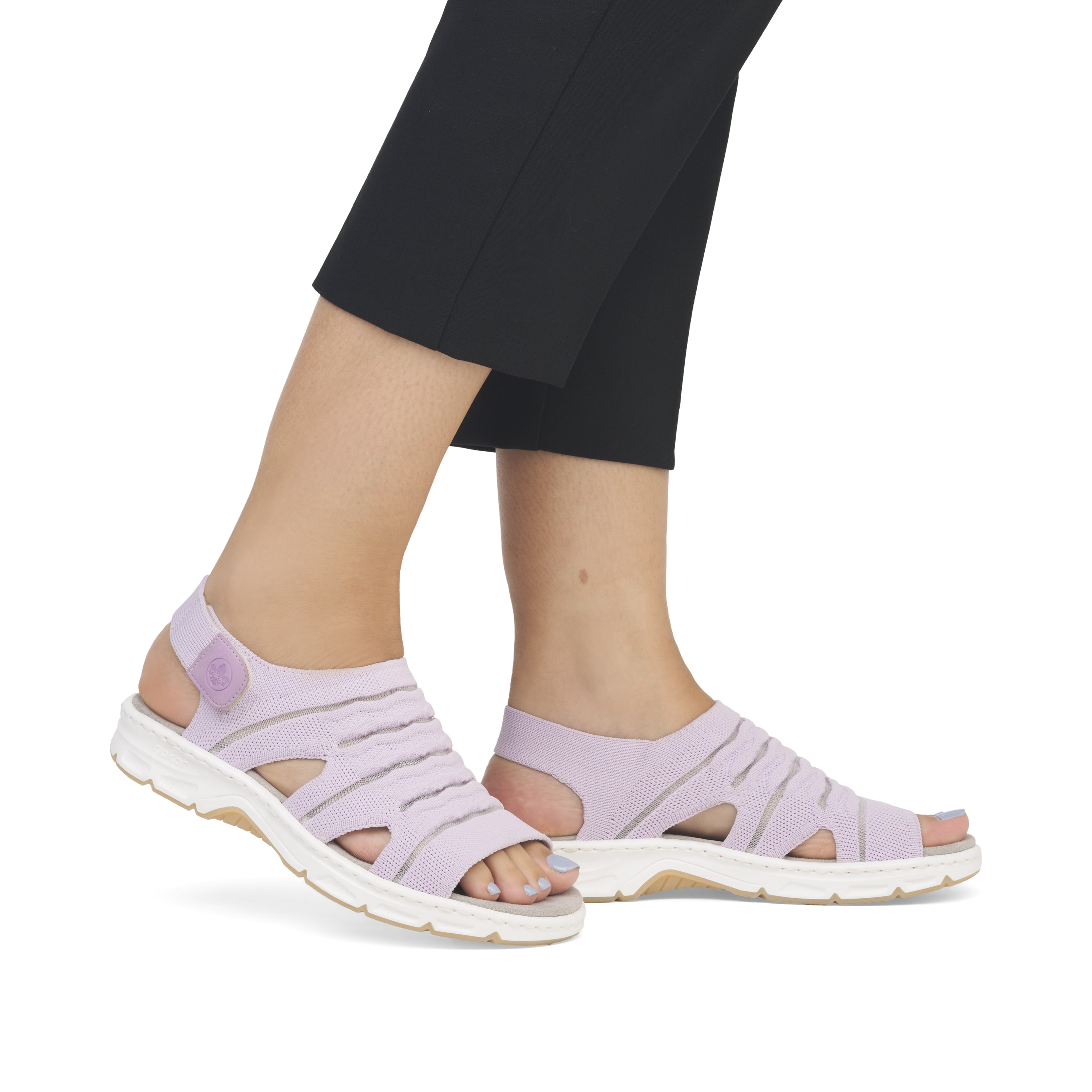 Rieker Damen Riemchensandalen pastelllila