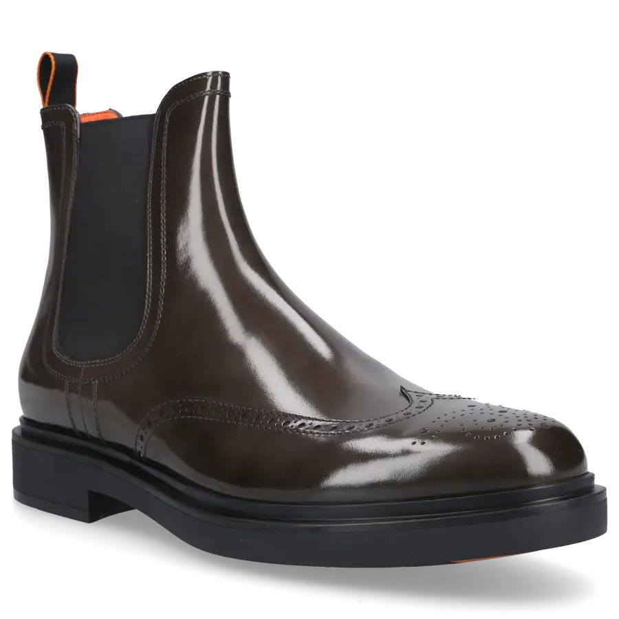 Santoni - Chelsea Boots 17855 Kalbsleder - bronze