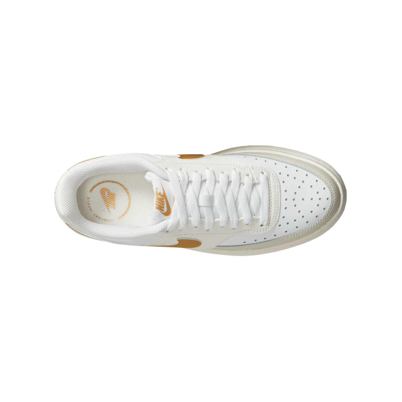 Nike Court Vision Alta Damen Weiss Gold F100