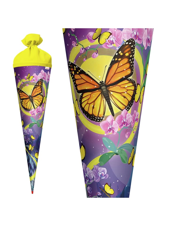 ROTH Schultüte groß Schmetterling 70 cm in Bunt günstig kaufen onesize