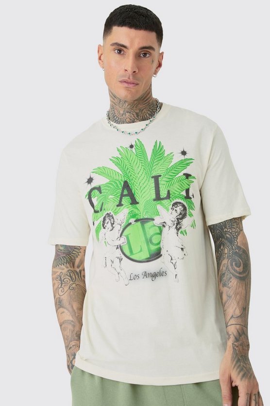 Tall Oversize T-Shirt mit Print