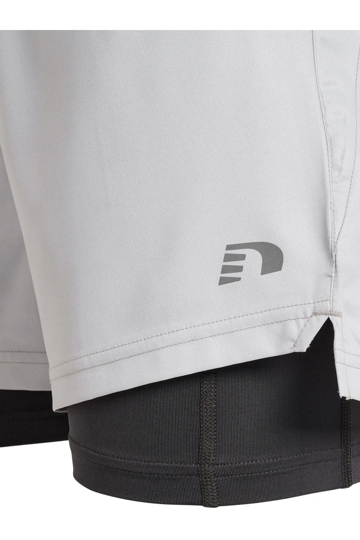 NEWLİNE  Kurze Sporthose - Grau - Mittlerer Bund