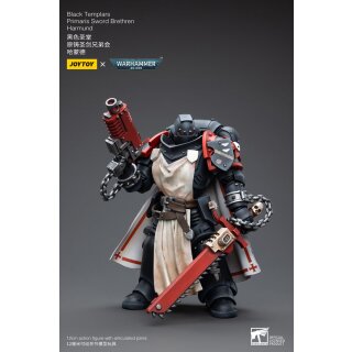 Warhammer 40k Actionfigur 1/18 Black Templars Primaris Sword Brethren Harmund 12 cm