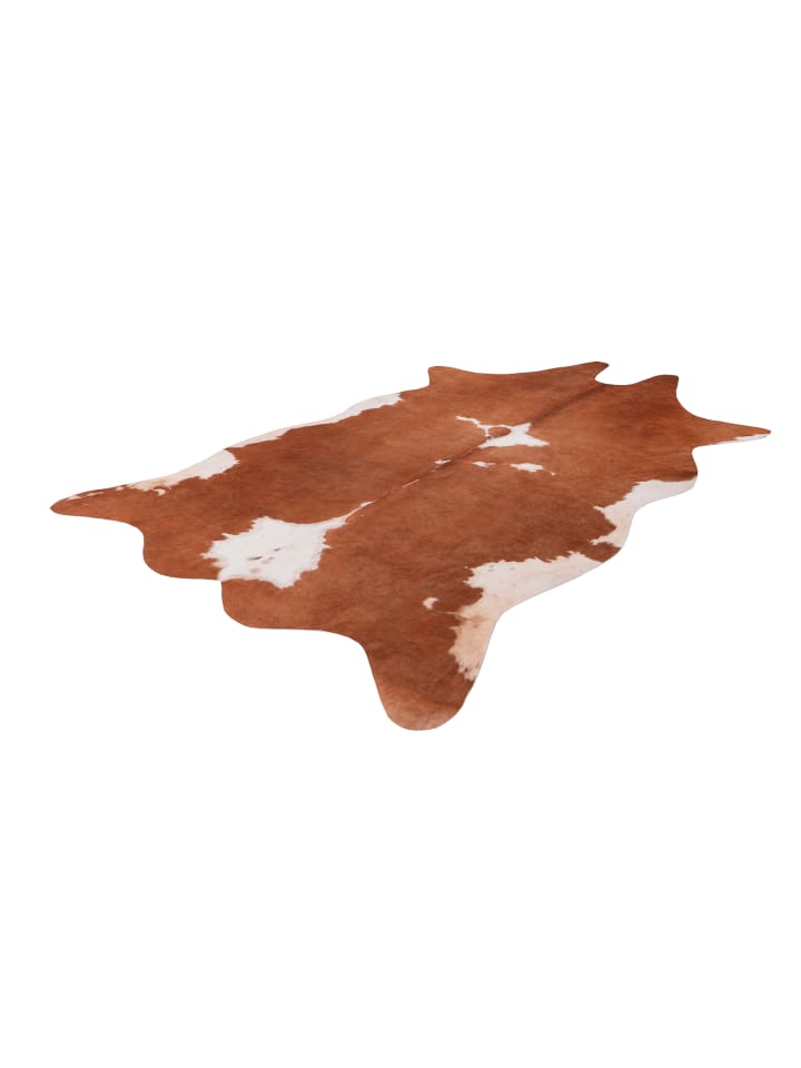 GMD Living Kunstfellteppich CANYON CITY Muh in Braun günstig kaufen 155 x 190 cm