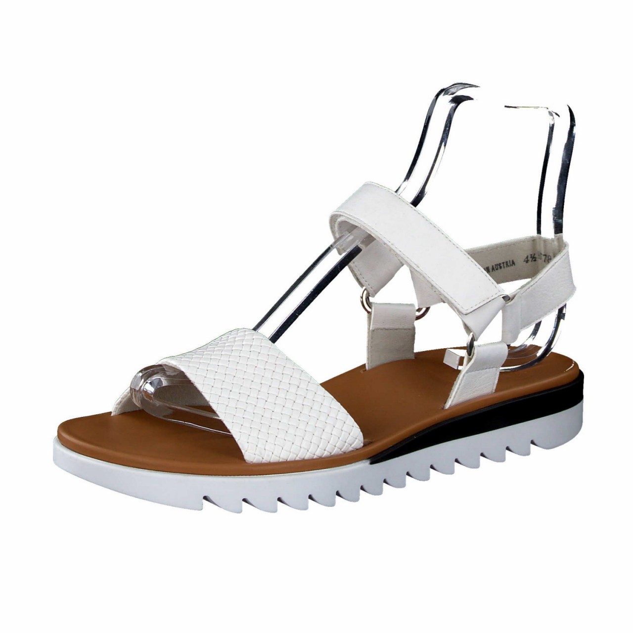 PAUL GREEN Klassische Sandalen weiss Braid/N.Nappa Offwhite