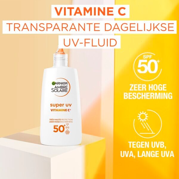 Garnier Ambre Solaire Super UV Vitamina C FPS50 Fluido Antipigmentação 40ml