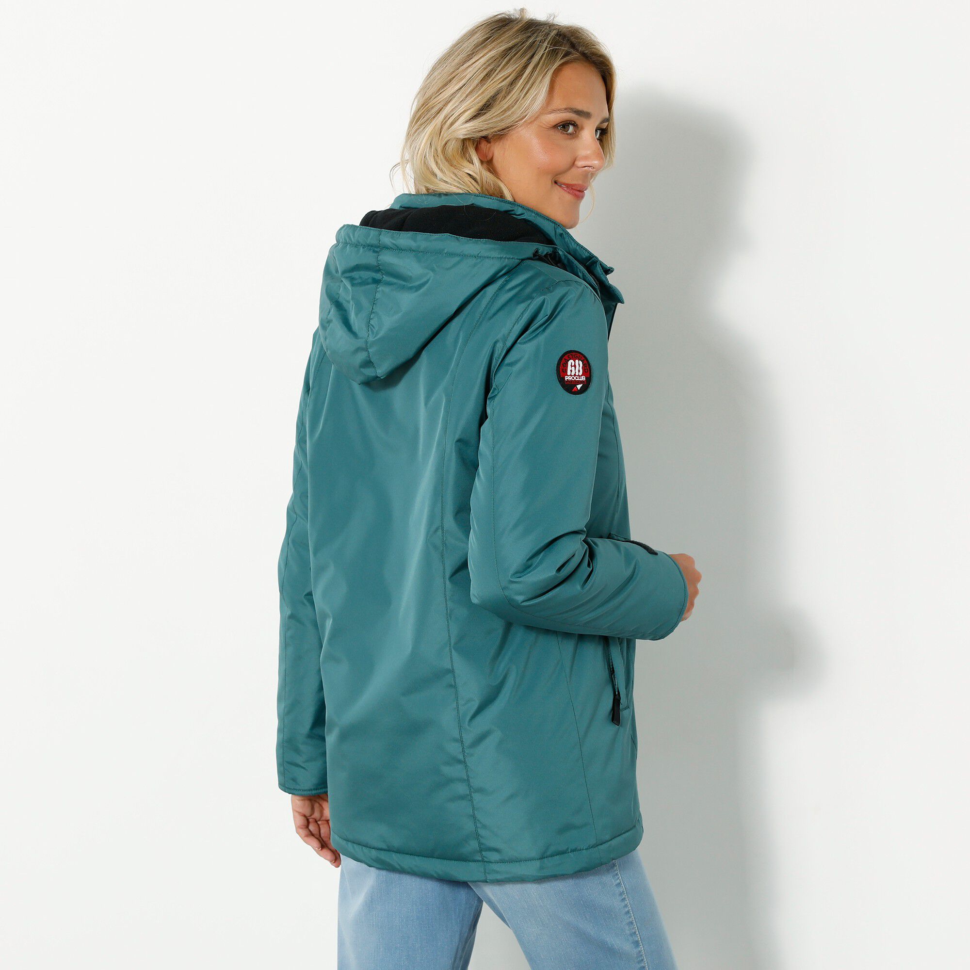 Parka imperméable doublée polaire unie
