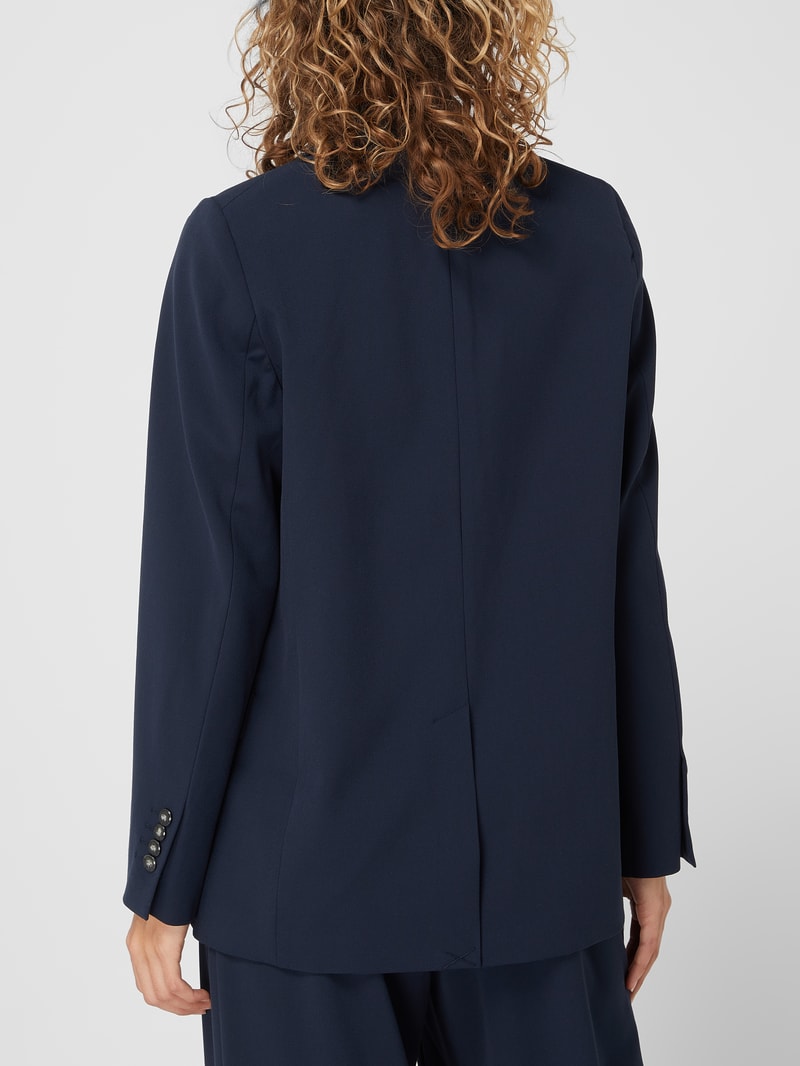Blazer mit Reverskragen in marineblau