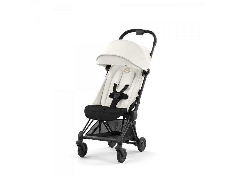 Coya - Poussette Citadine Ultra Compacte - Châssis Matt Black et Siège Off White | CYBEX
