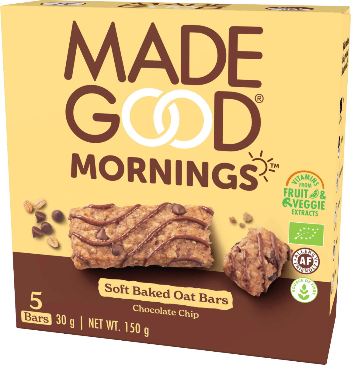 Müsliriegel, Chocolate Chip, Soft Baked Oat Bars (5 Stück), 150 g