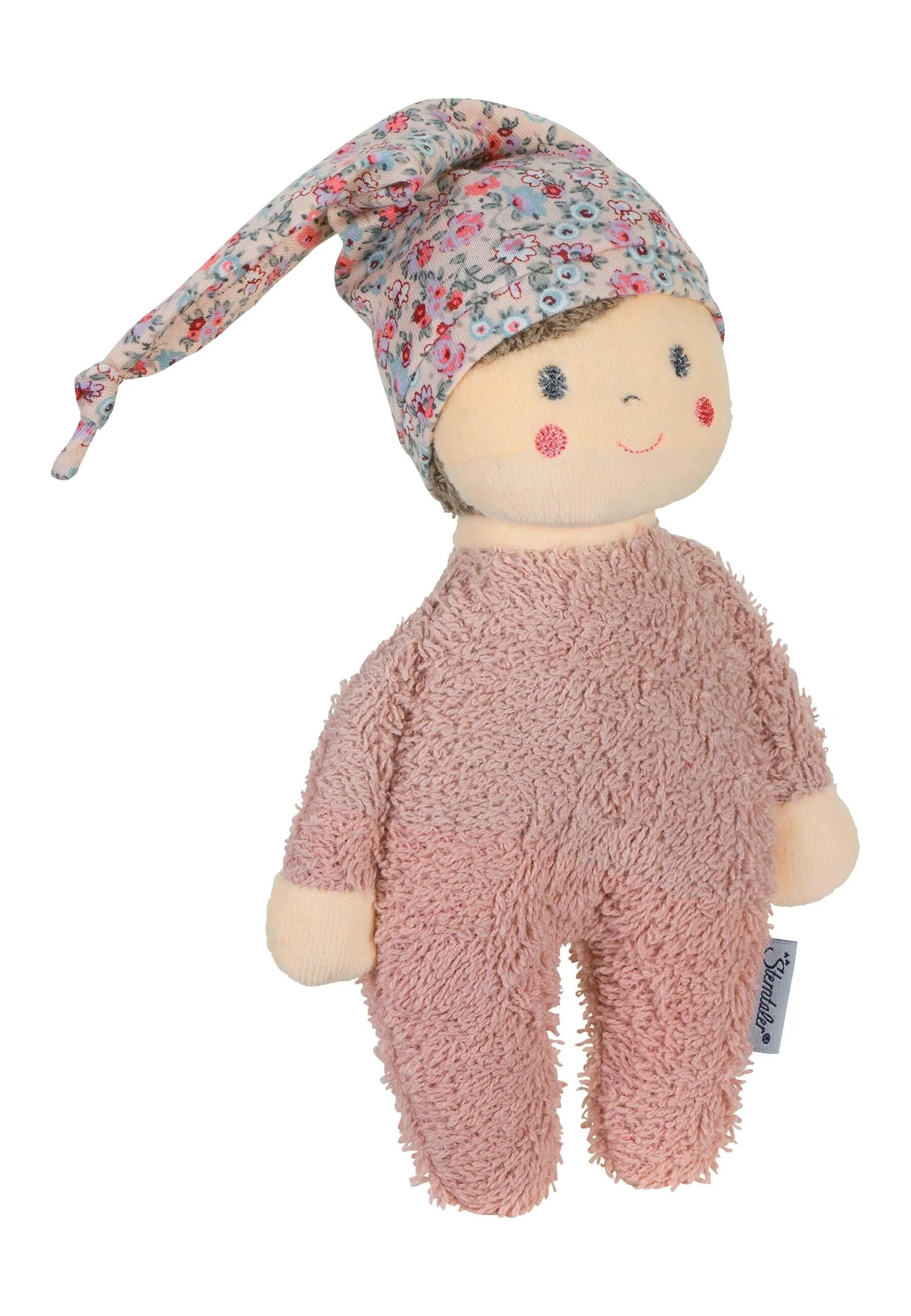Spielpuppe Mädchen Ida in Puderrosa, 22 cm