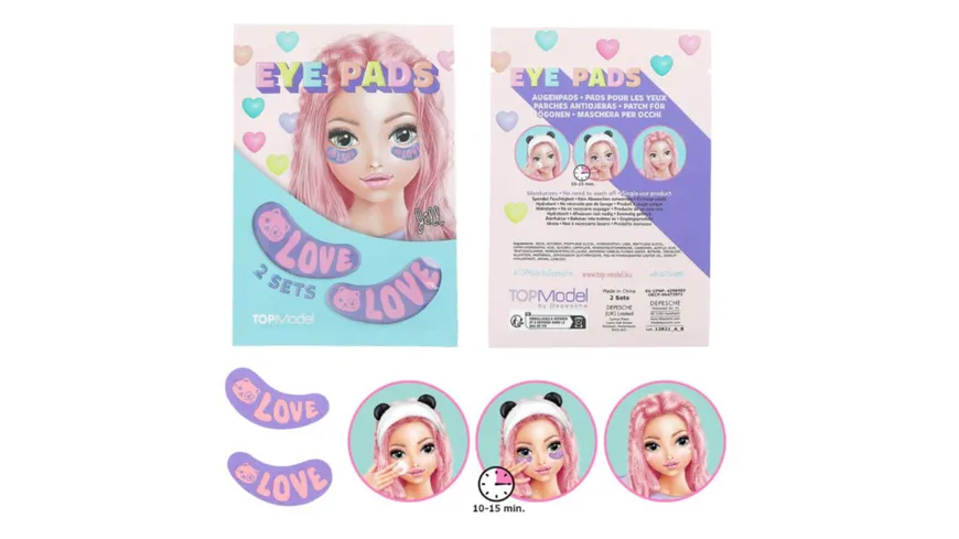 TOPModel Augenpads bedruckt BEAUTY and ME sortiert