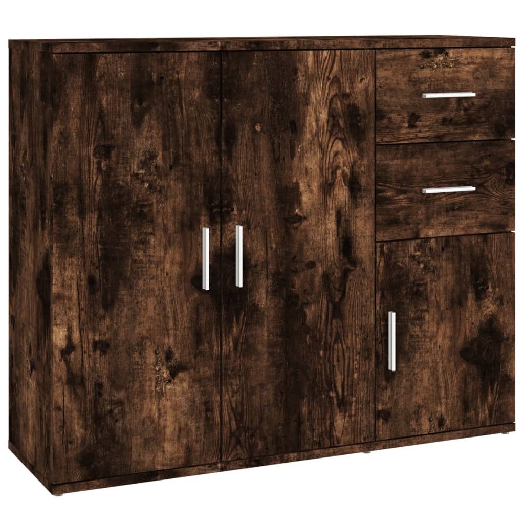 vidaXL Sideboard Sideboard Räuchereiche 91x29,5x75 cm Holzwerkstoff (1 St)