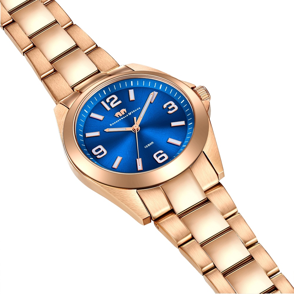 Rhodenwald & Söhne Montre à quartz Majestia en Or rose Acier inoxydable en Or rose Montre