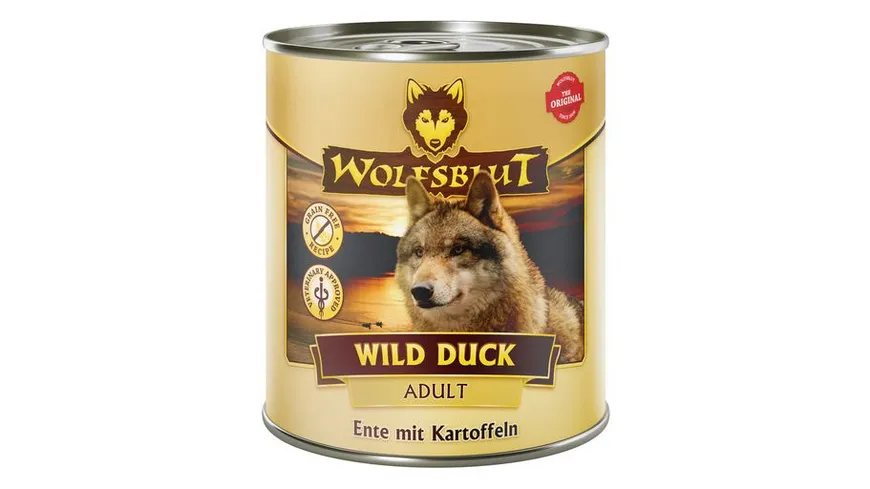 Wolfsblut Hundenassfutter Wild Duck Ente & Kartoffel 800 g