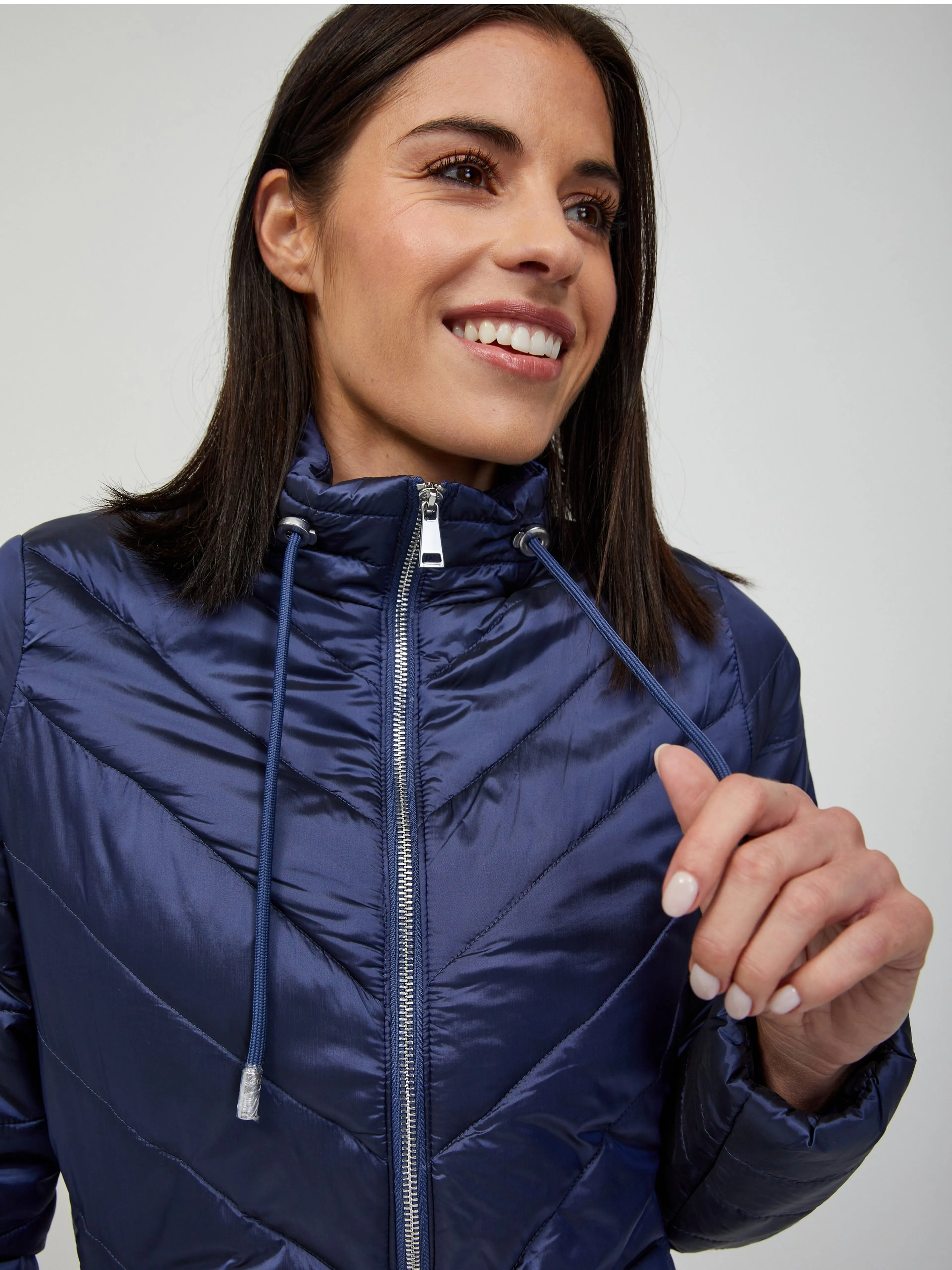 Dunkelblaue Steppjacke ORSAY