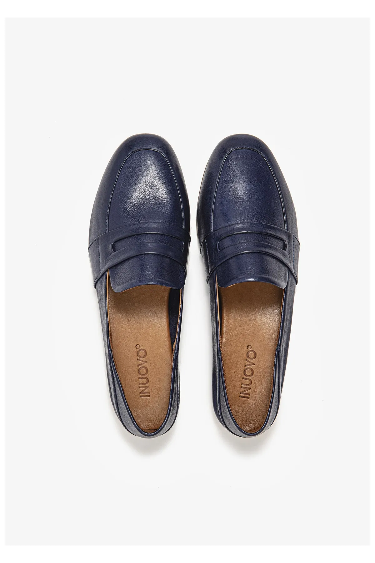 INUOVO  Flacher Schuh - Dunkelblau - Blockabsatz