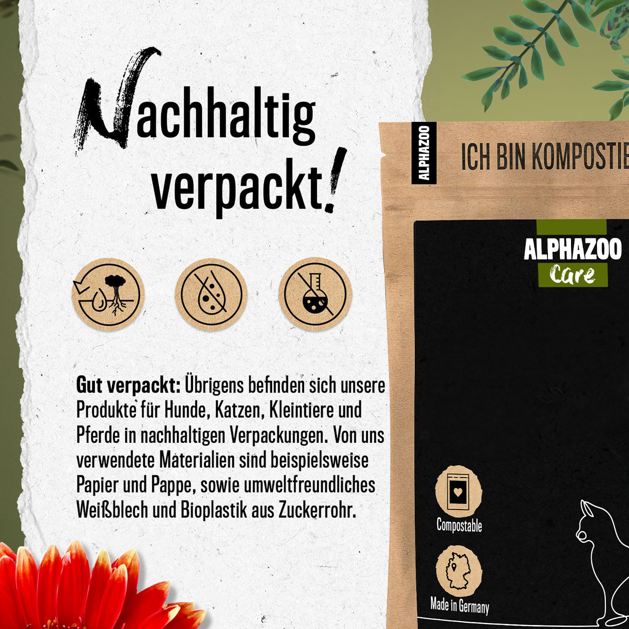 ALPHAZOO Ergänzungsfutter & Aufzucht ALPHAZOO Bierhefe Tabletten für Hunde und Katzen 75 g