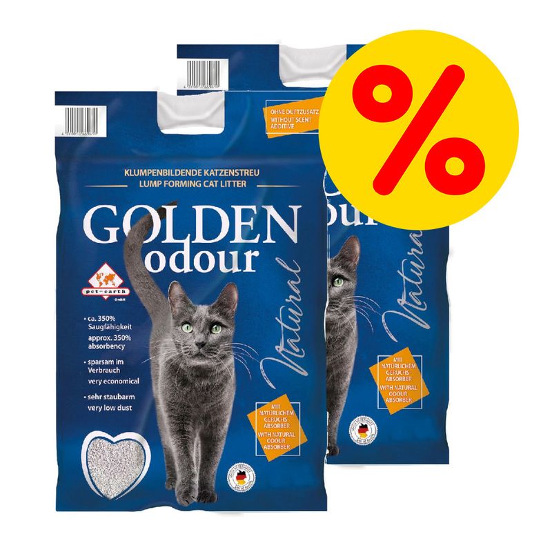 Doppelpack Golden Grey Odour Katzenstreu zu TOP-Preisen | bitiba