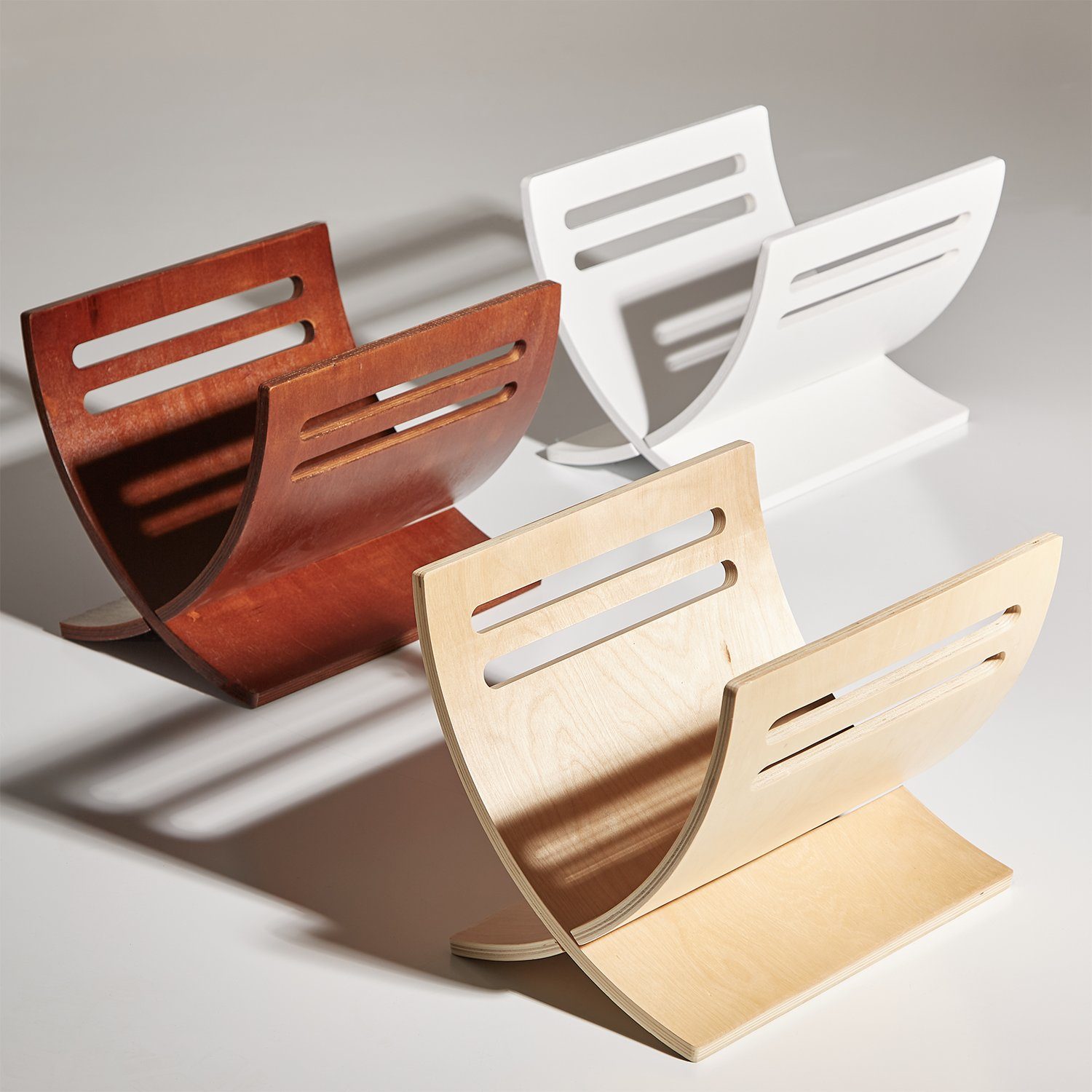 Homestyle4u Zeitungsständer Magazinhalter Holz Zeitschriftenhalter Magazinständer