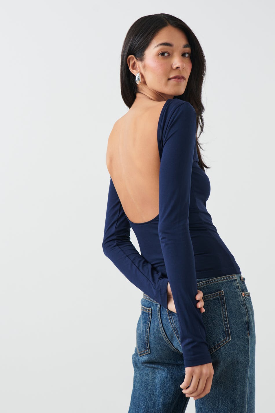 Soft touch ls low back top