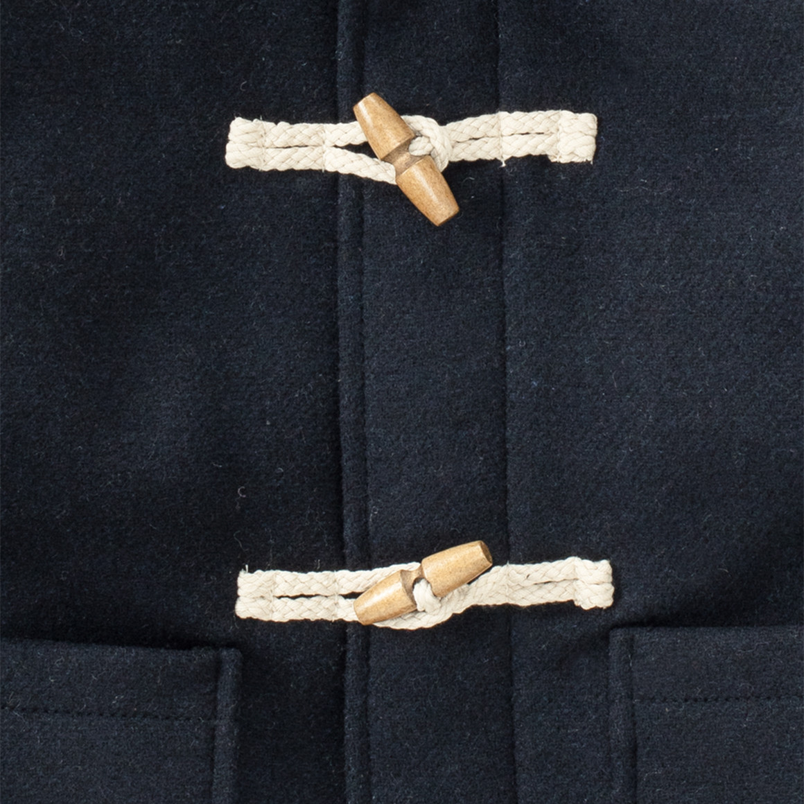 Jungen Dufflecoat-Mantel mit Knebelknöpfen
