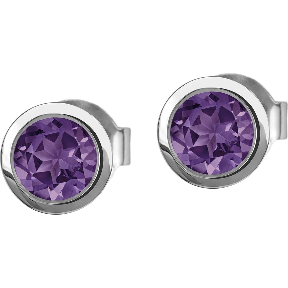 Jacques Lemans Boucles d'oreilles à fermoir à poussette 925 Argent Boucles d'oreilles