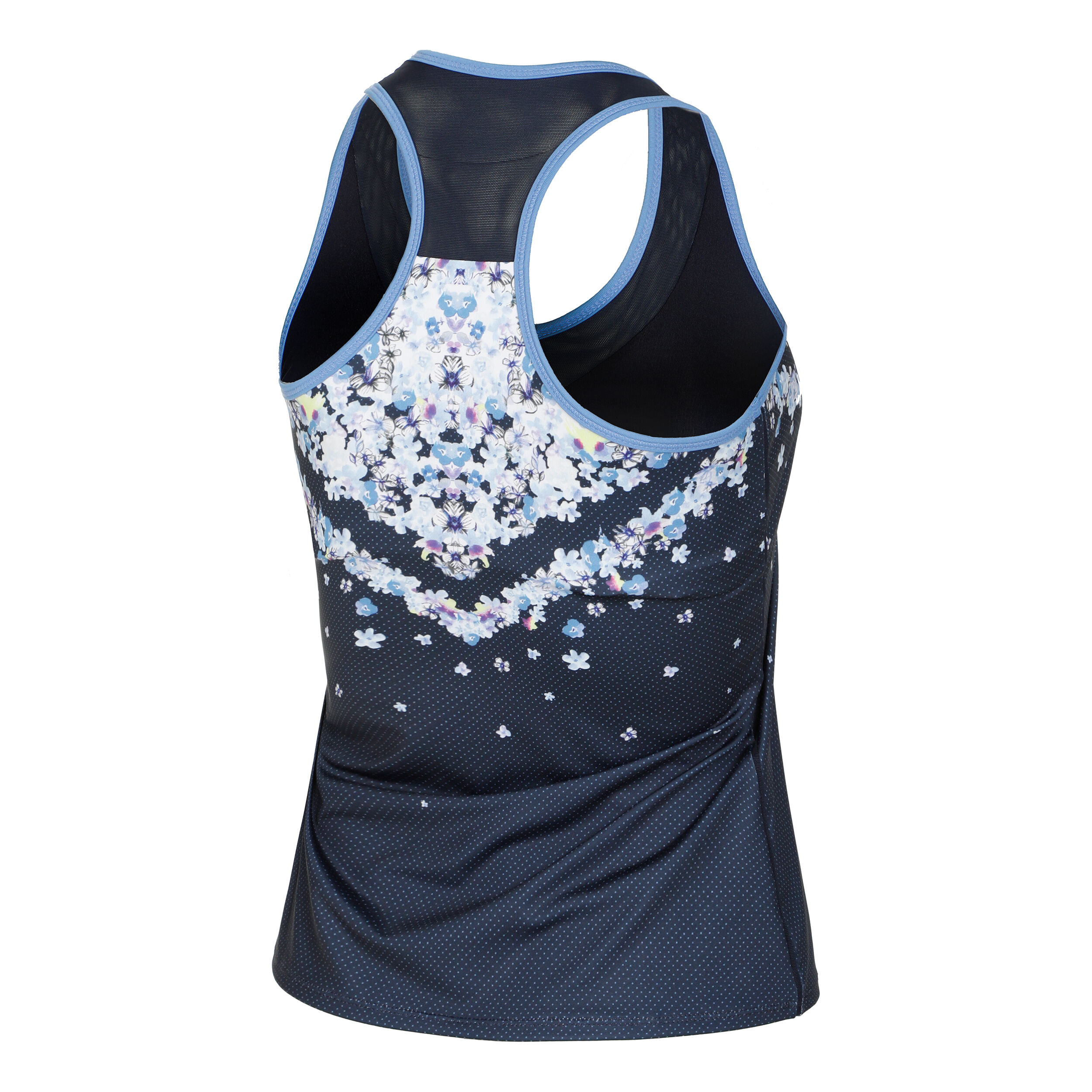 Forget Me Not With Bra Tank-Top Damen - Dunkelblau, Weiß