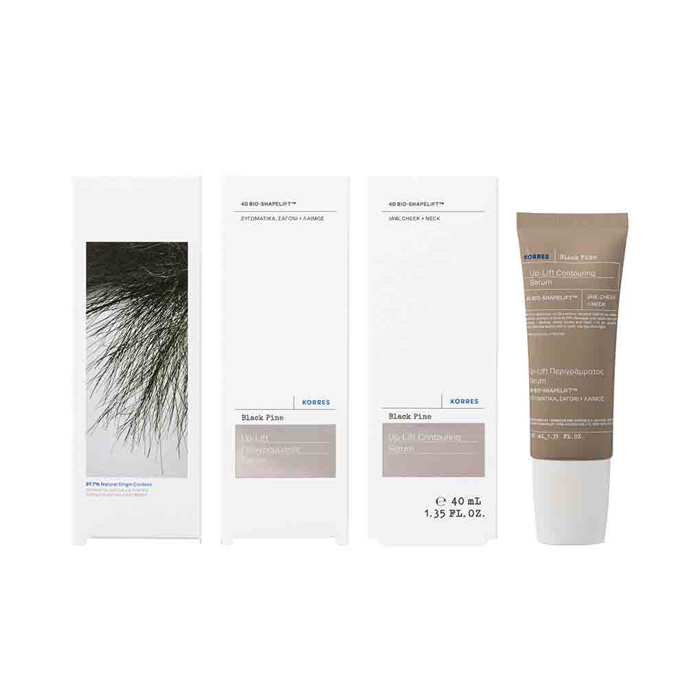 KORRES Tagespflege Black Pine 4D Bio-ShapeLift™ Straffendes und re-konturierendes Serum für Kiefer-Wangen-Hals