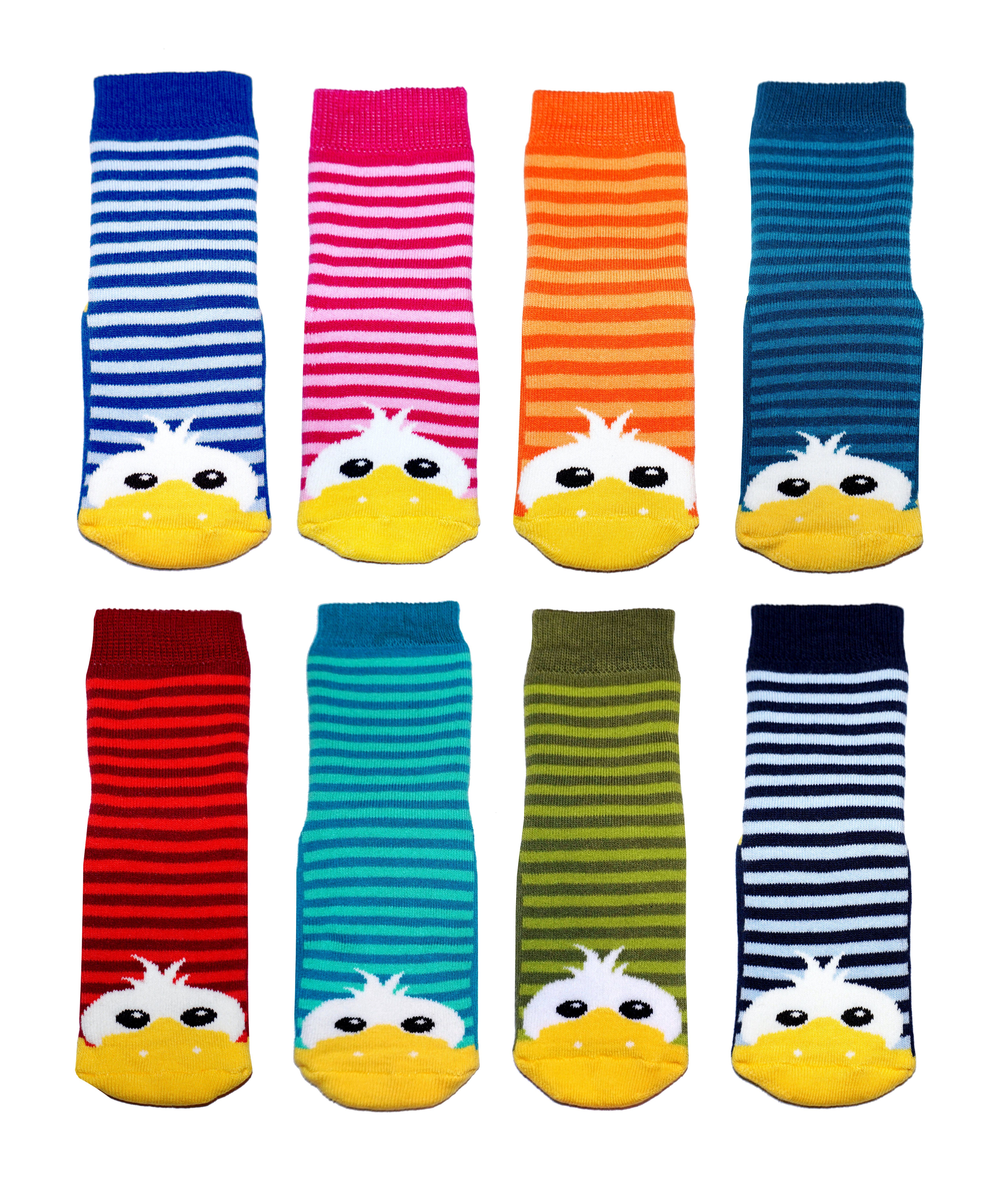 WERI SPEZIALS Strumpfhersteller GmbH ABS-Socken Kinder ABS-Socken für Mädchen und Jungs >>Kleine Ente<< aus Baumwolle mit Frottee