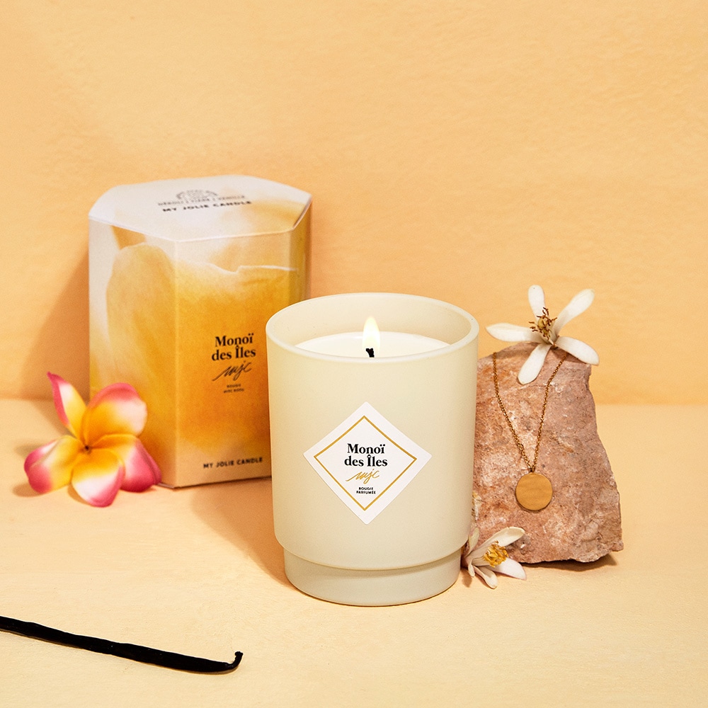 my jolie candle Bougie bracelet argent monoï des îles Bougie