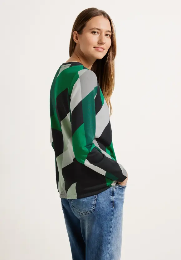 CECIL Langarmshirt mit Geoprint