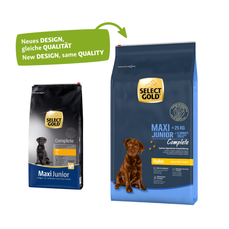 SELECT GOLD Hundetrockenfutter SELECT GOLD Complete Maxi Junior Huhn 12 kg
