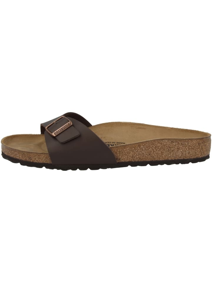 Birkenstock Pantolette Madrid Birko-Flor schmal in braun günstig kaufen 43