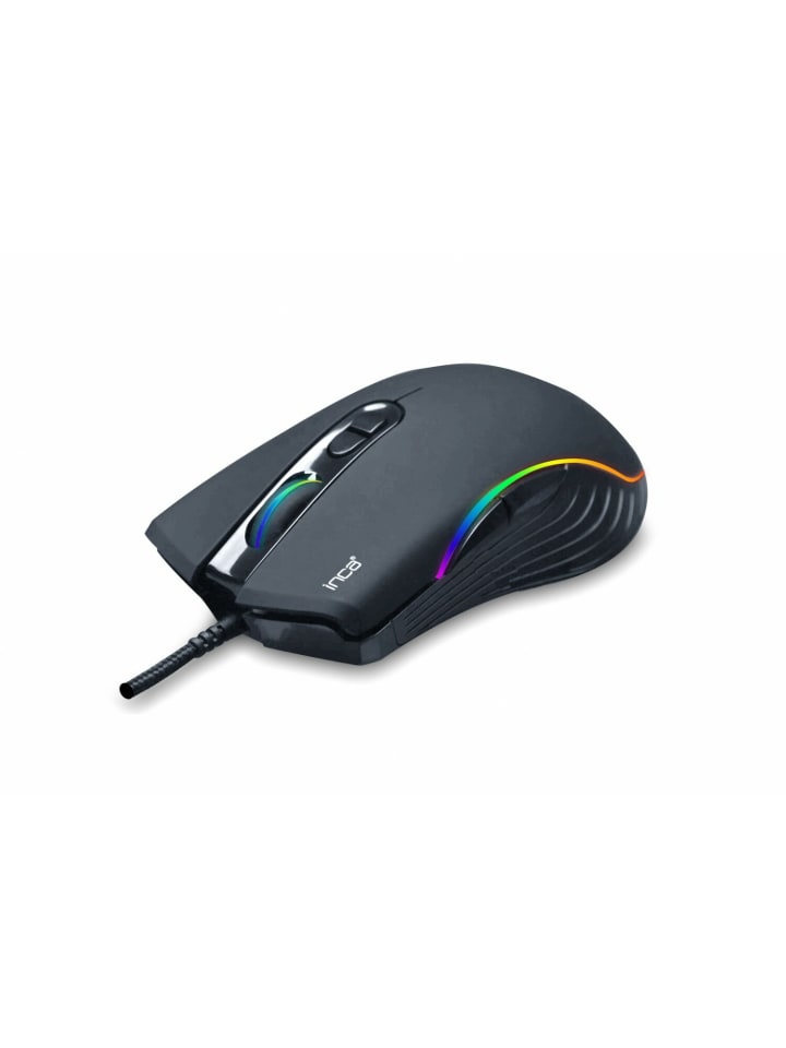 Inca Inca RGB Makro Tasten Professional Gaming Maus 4800 DPI schwarz in schwarz günstig kaufen onesize